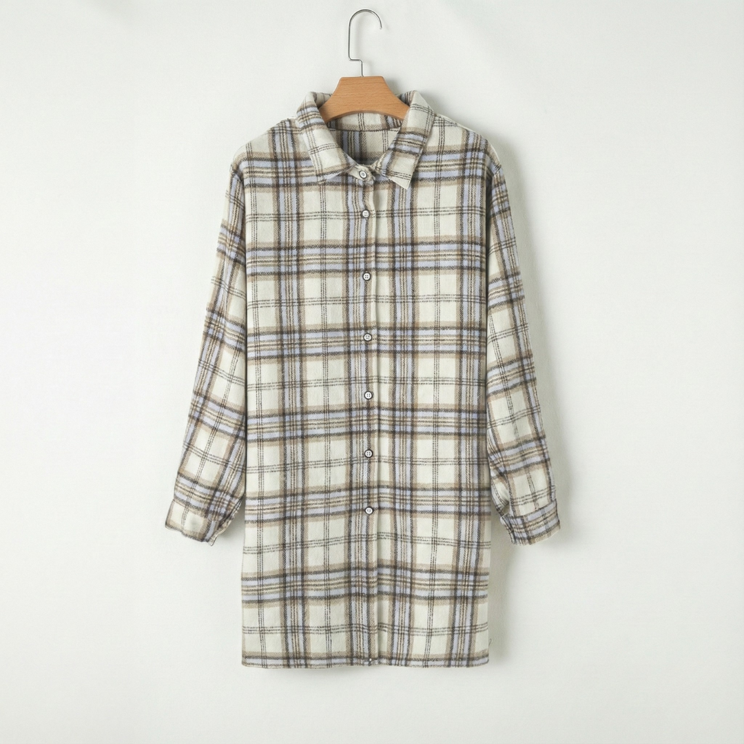 Plus Size Women’s Shacket with Side Slits