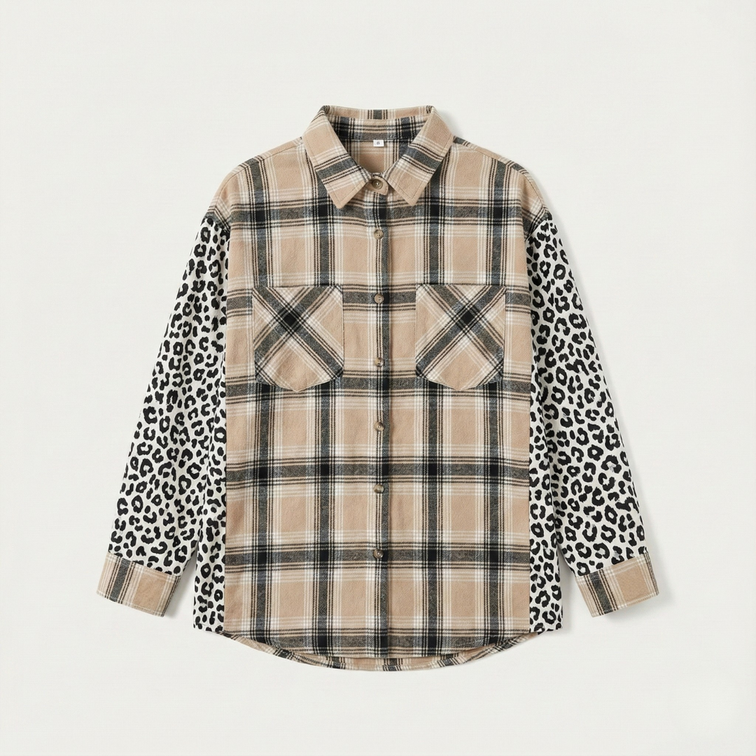 Plus Size Leo Shacket for Women